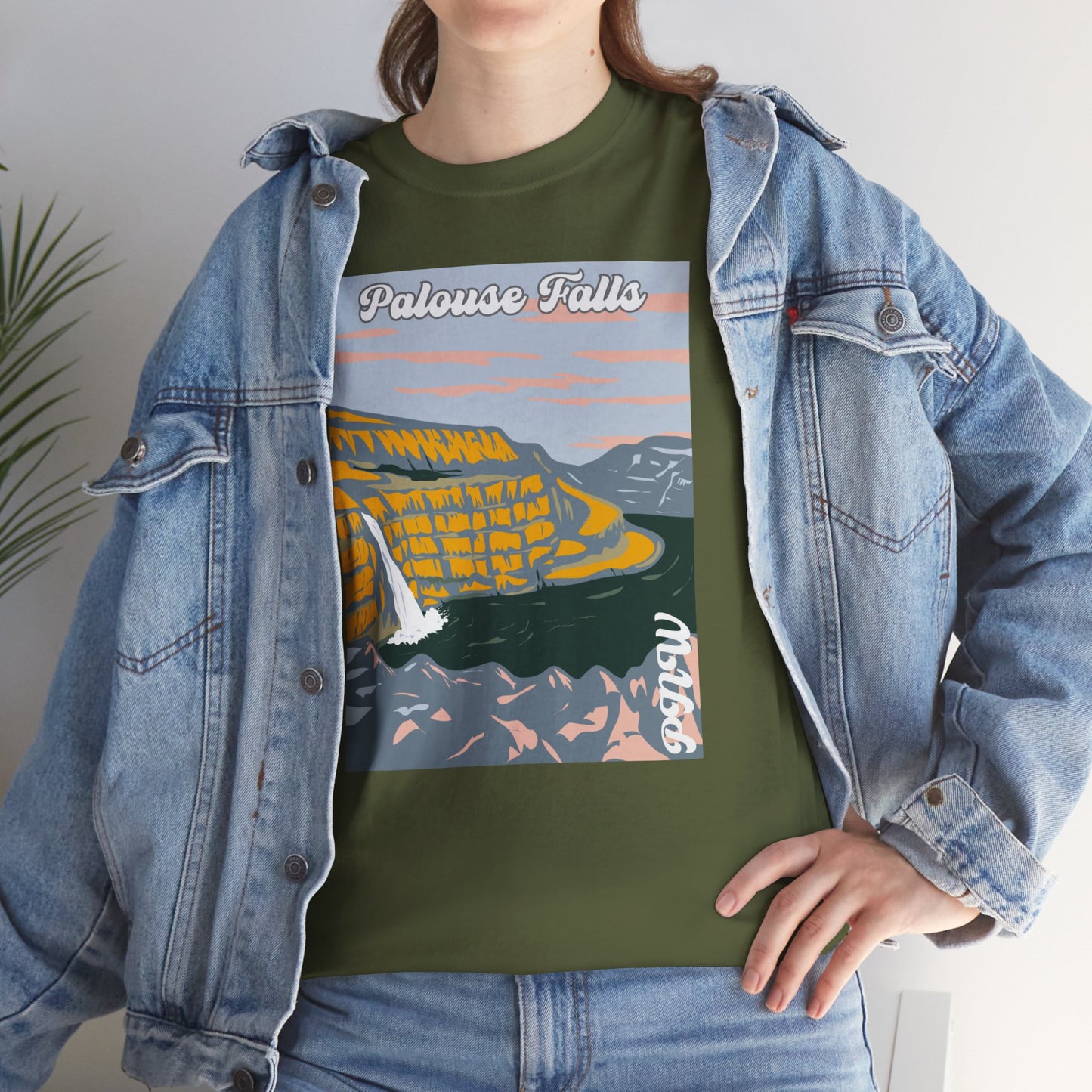 PNW Palouse Falls T-Shirt - Unisex Heavy Cotton Tee