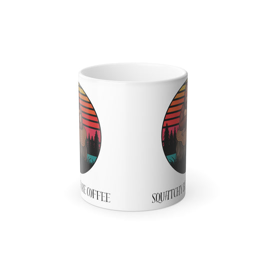 Squatchy Before Coffee | Color Morphing Mug, 11oz