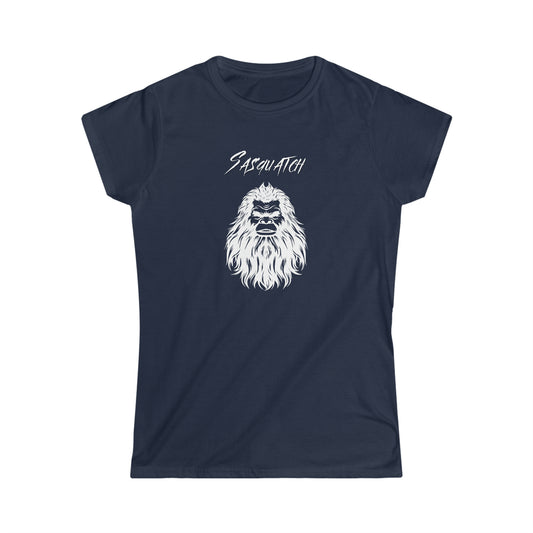 Sasquatch Selfie - Women's Softstyle Tee - Bigfoot Bigheart Studio
