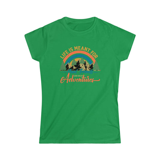 Good Friends Great Adventures - Women's Softstyle Tee - Bigfoot Bigheart Studio