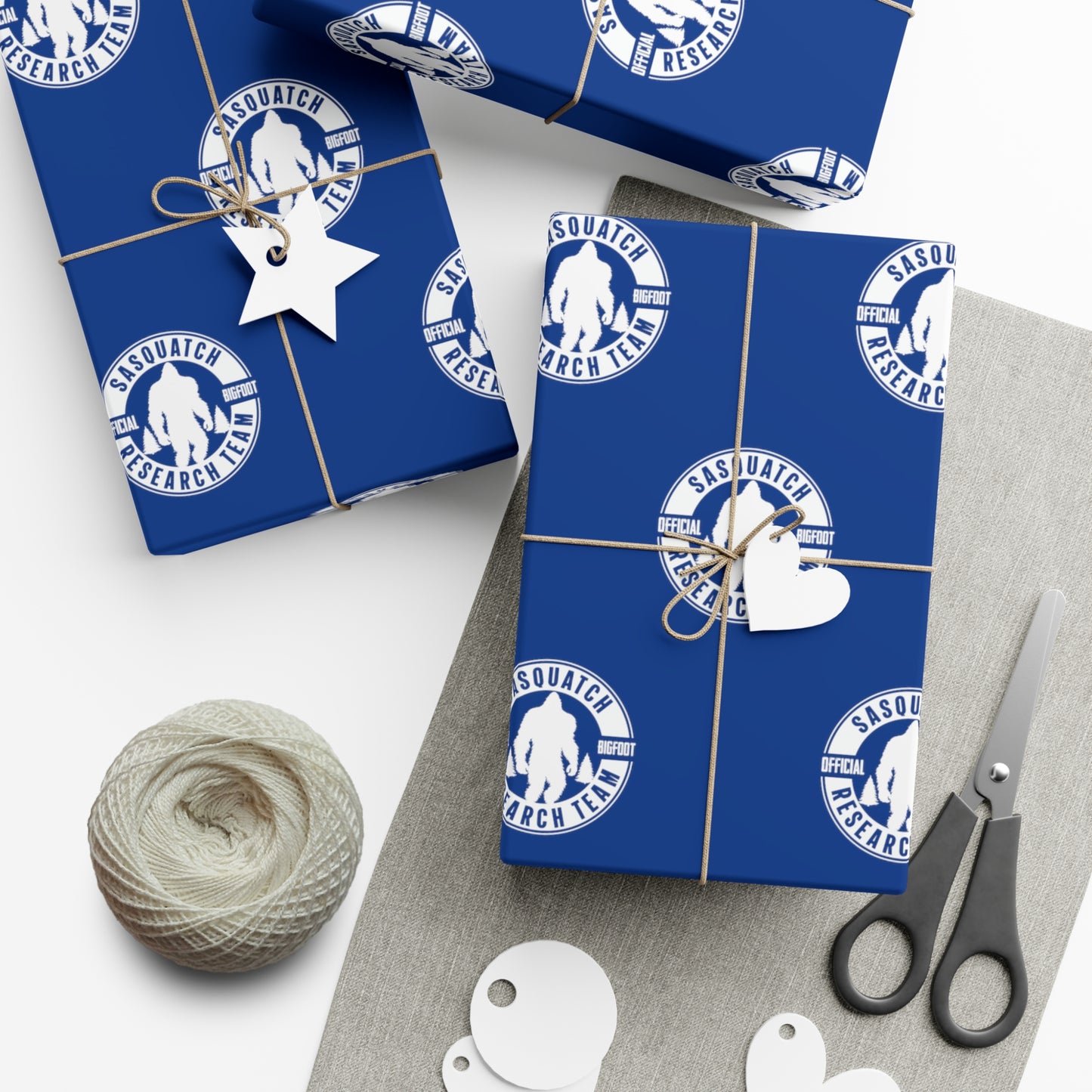 Sasquatch Research Team Official - Wrapping Paper - Bigfoot Bigheart Studio