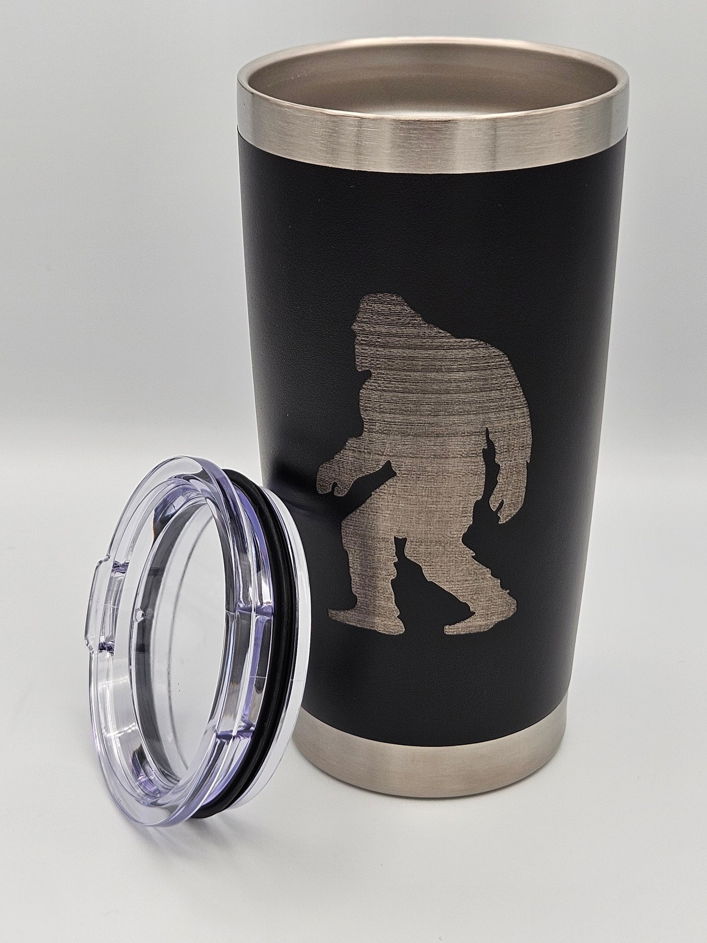 Bigfoot Walking - 20 Oz Coffee Cup - Water Tumbler