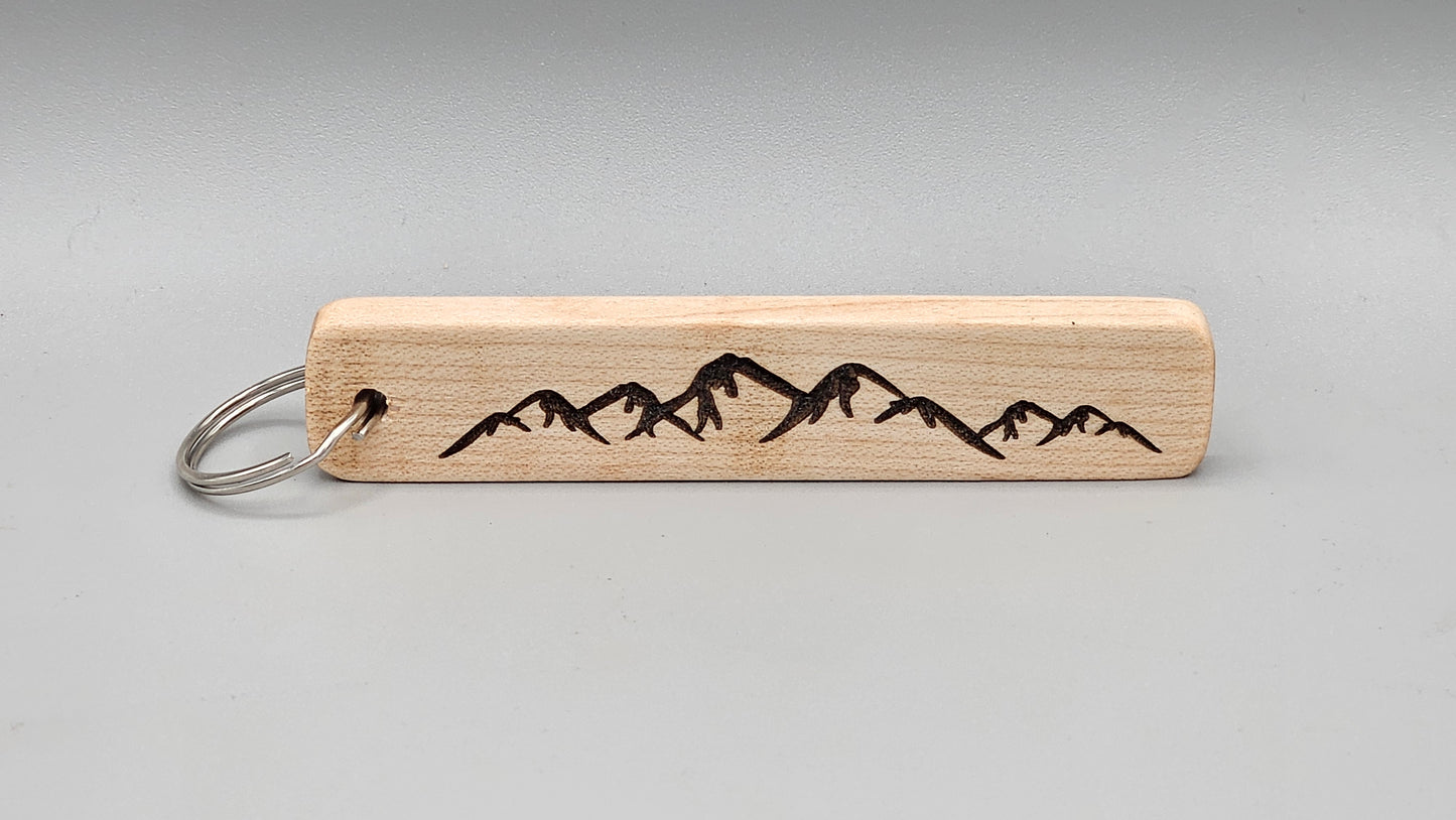 Wood Block Keychain - Not All Who Wander Are Lost