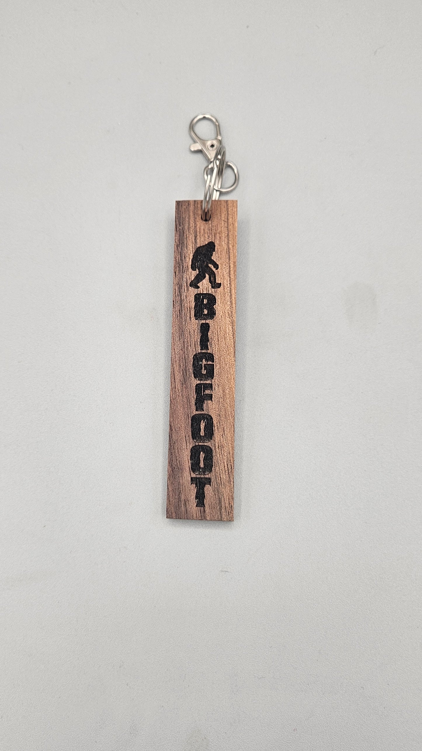Bigfoot Believe in Yourself - Wood Block Keychain