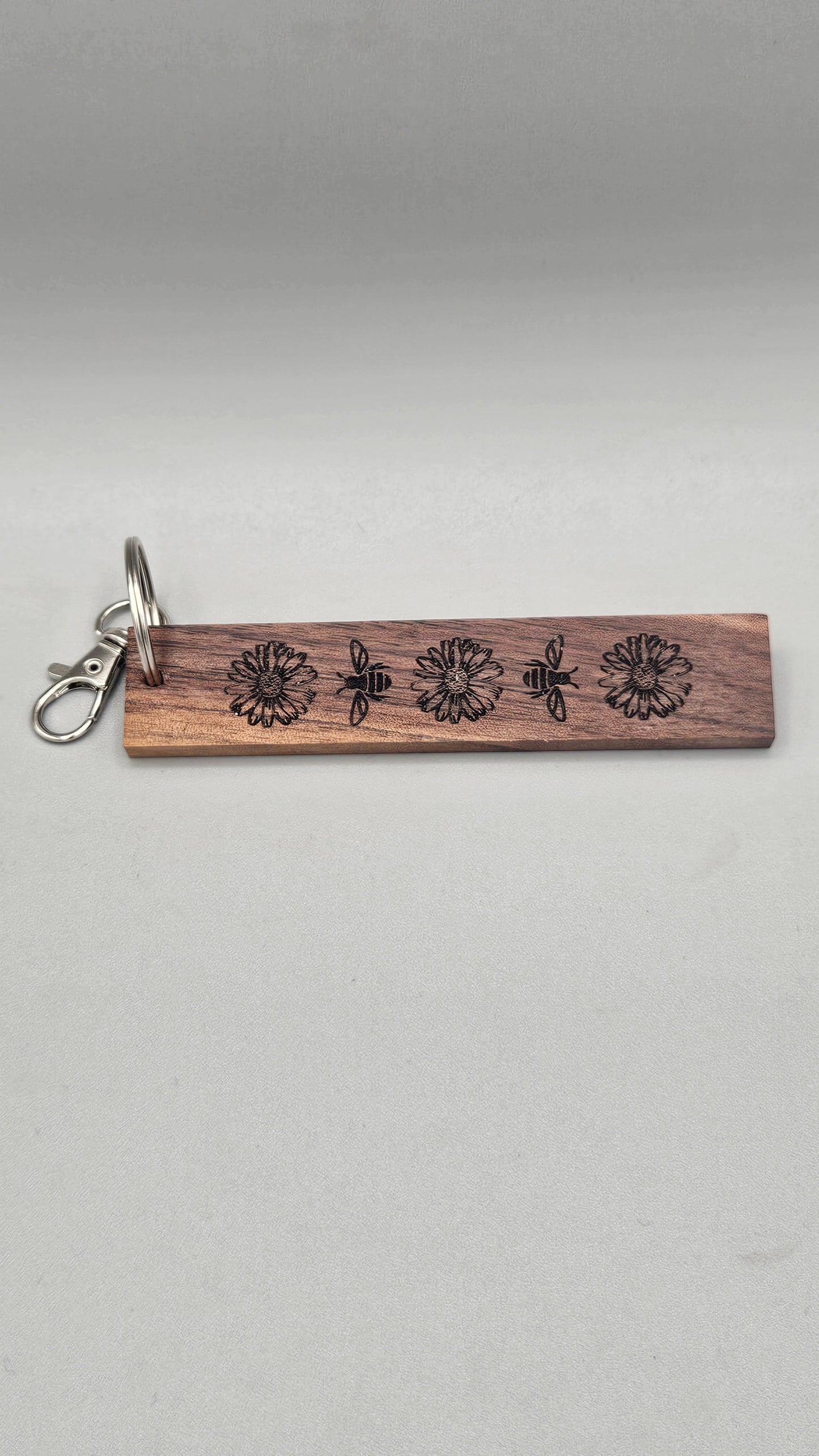 Bee Kind - Wood Block Keychain