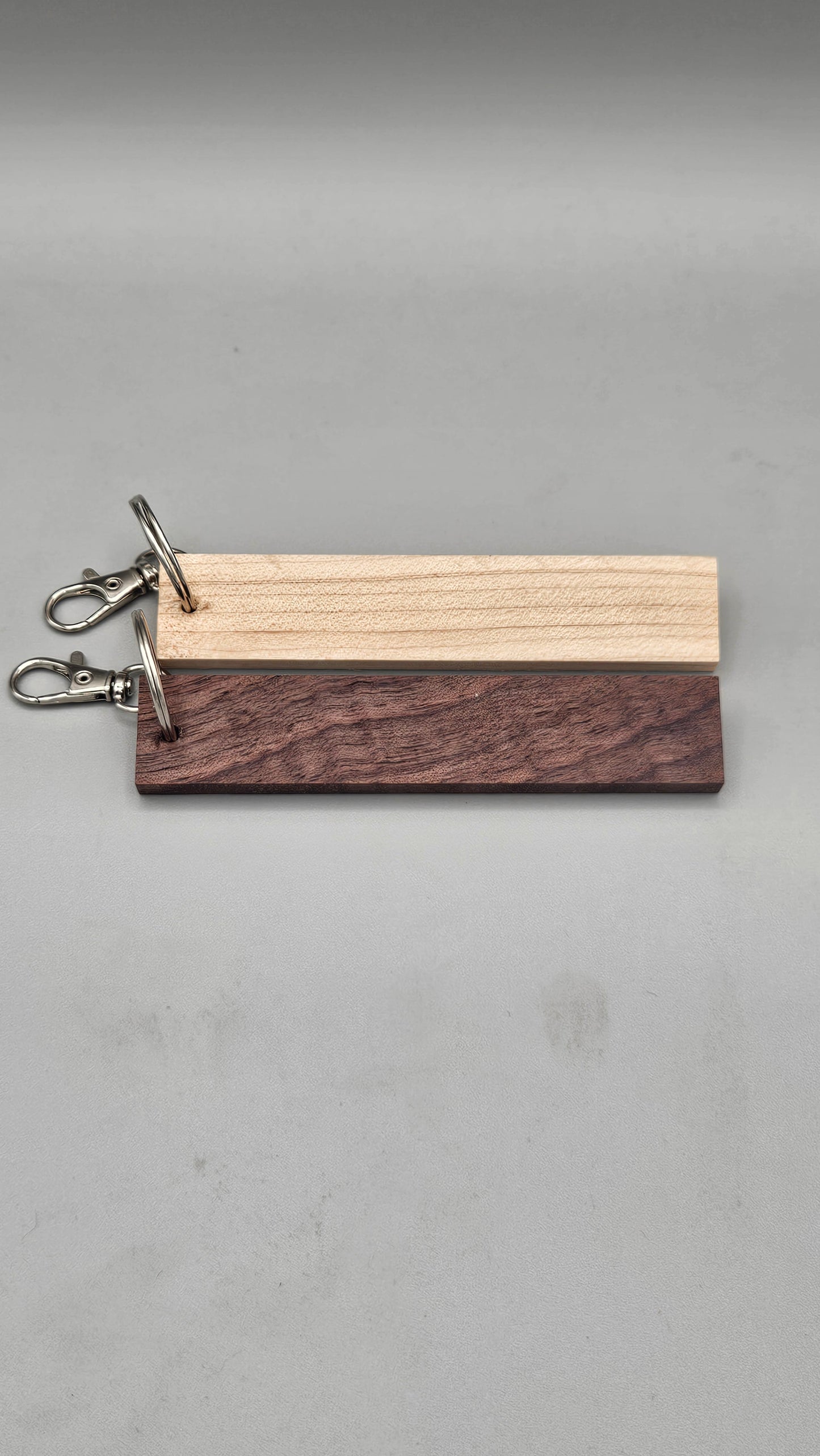 Bigfoot Silhouette - Wood Block Keychain