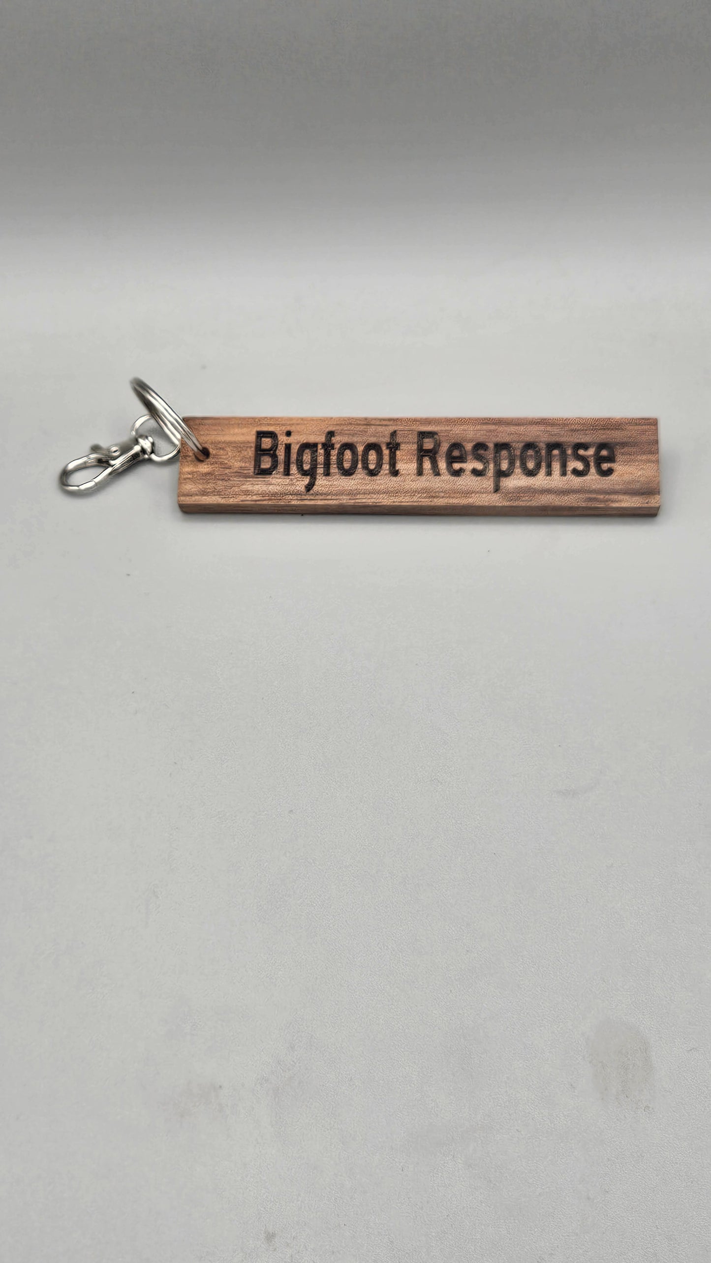 Bigfoot Response Team Member - Wood Block Keychain