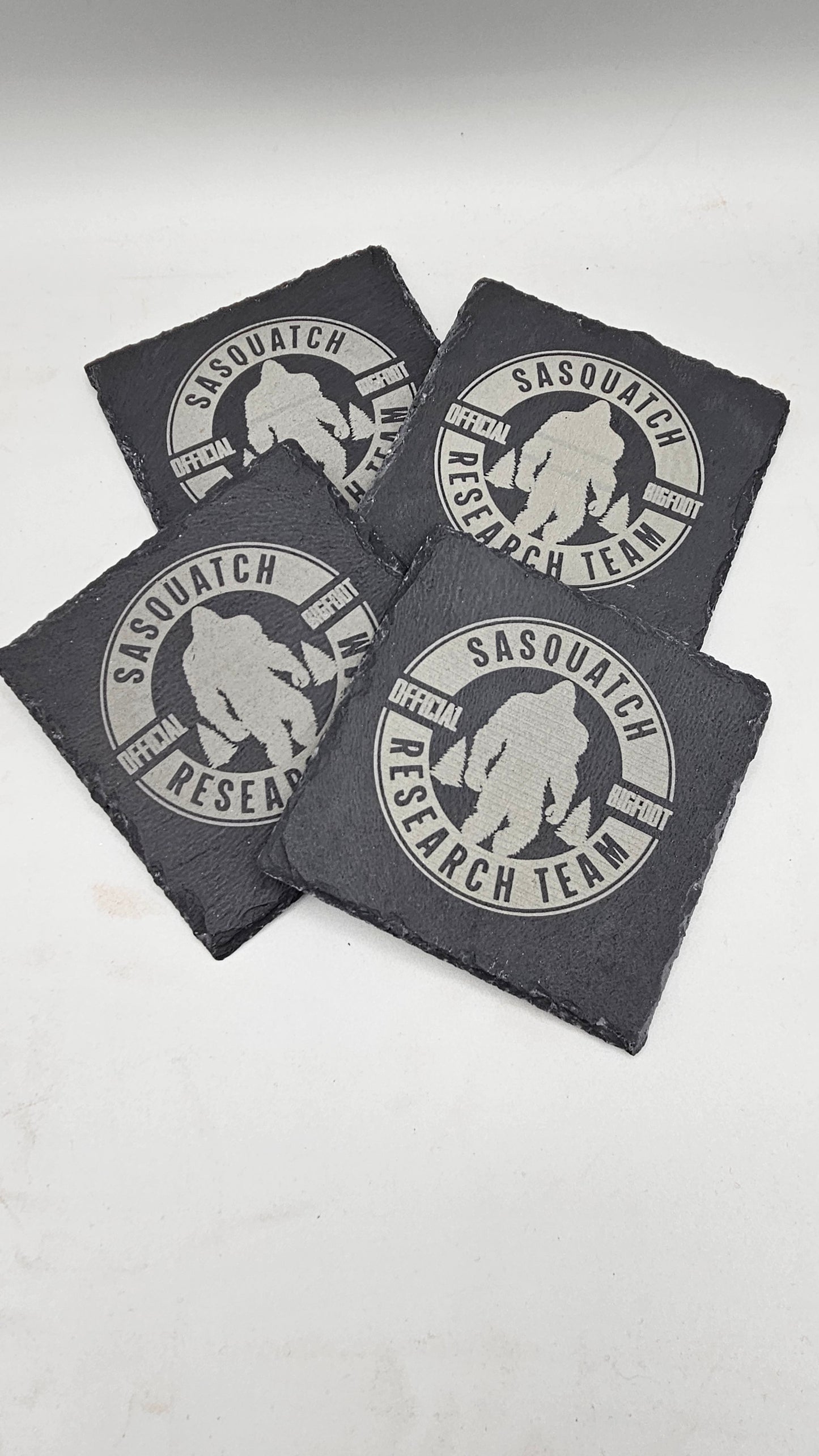Slate Coasters - Sasquatch Research Team