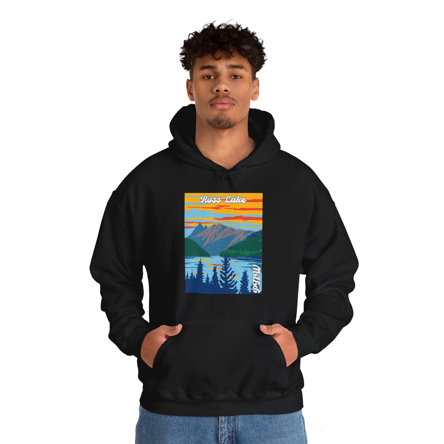 PNW Ross Lake Hoodie - Unisex Heavy Blend™ Hooded Sweatshirt