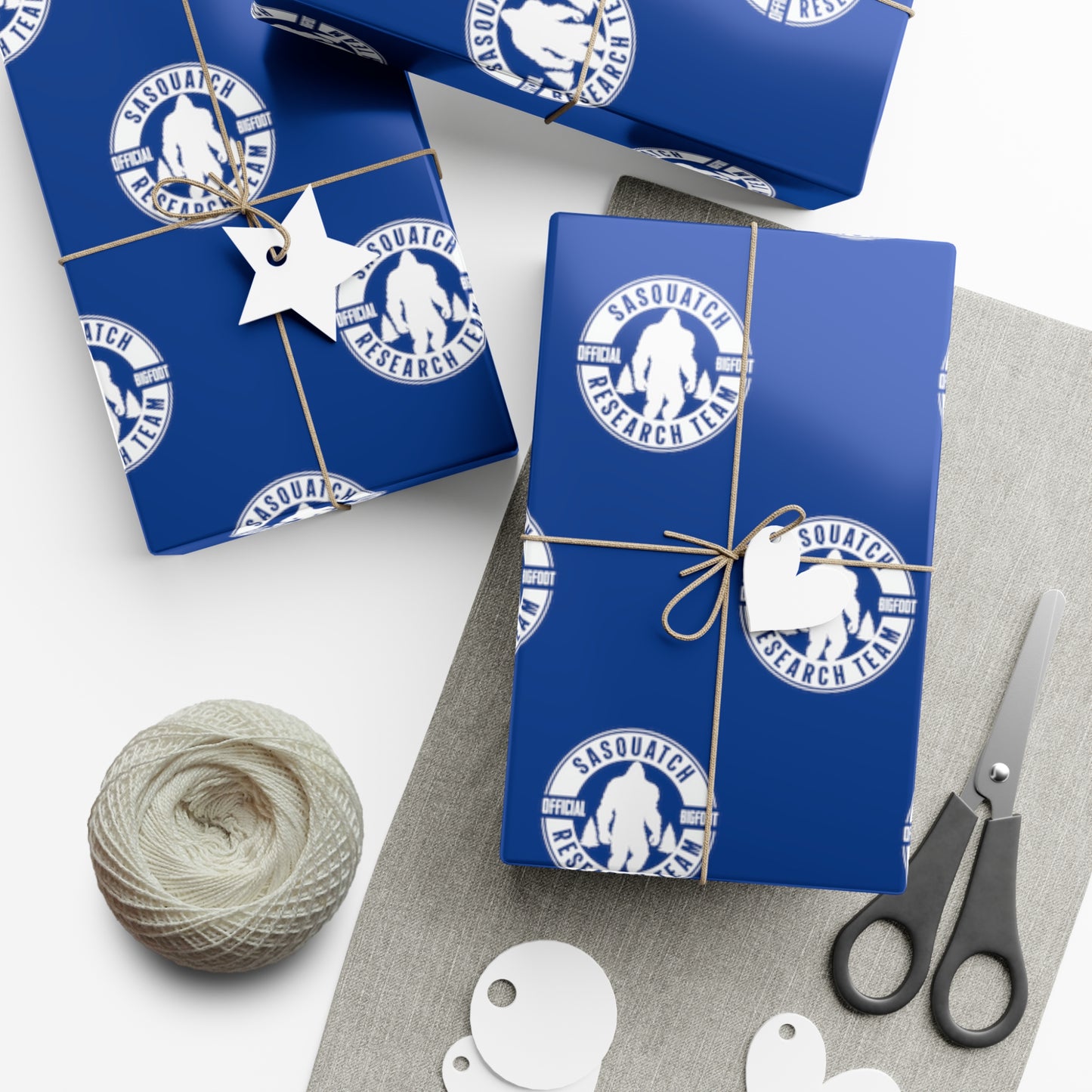 Sasquatch Research Team Official - Wrapping Paper - Bigfoot Bigheart Studio