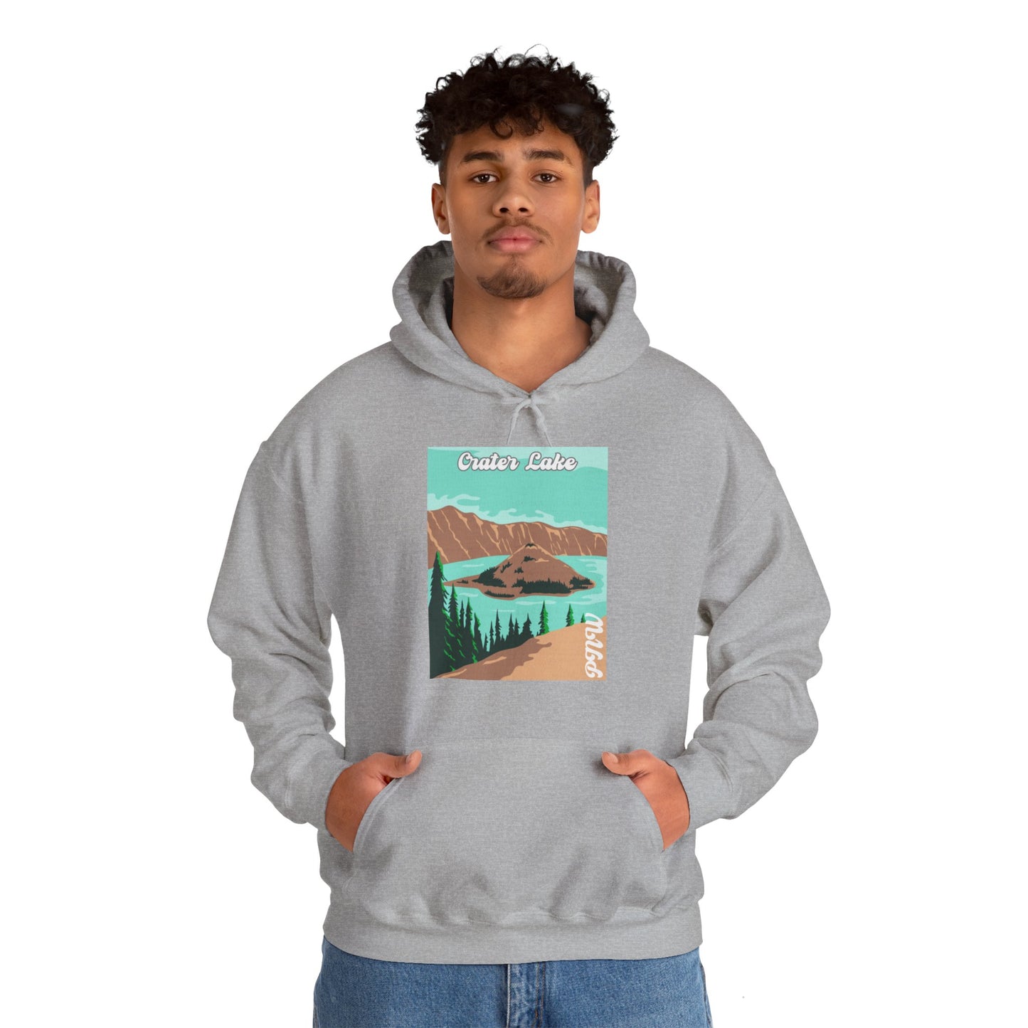PNW Crater Lake - Hooded Sweatshirt