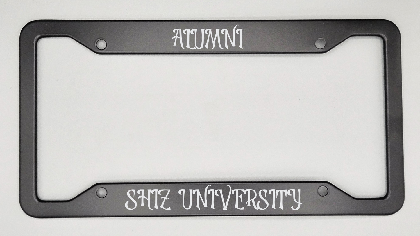 Alumni Shiz University - Metal License Plate Frame