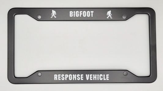 Bigfoot Response Vehicle - Metal License Plate Frame