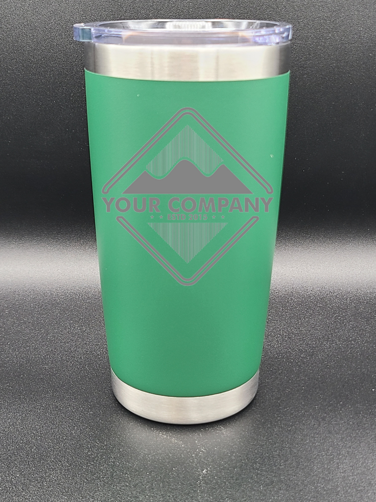 Customized Coffee Tumbler - ADD YOUR LOGO - Personalized 20 Oz Coffee Cup - Water Tumbler - Bigfoot Bigheart Studio