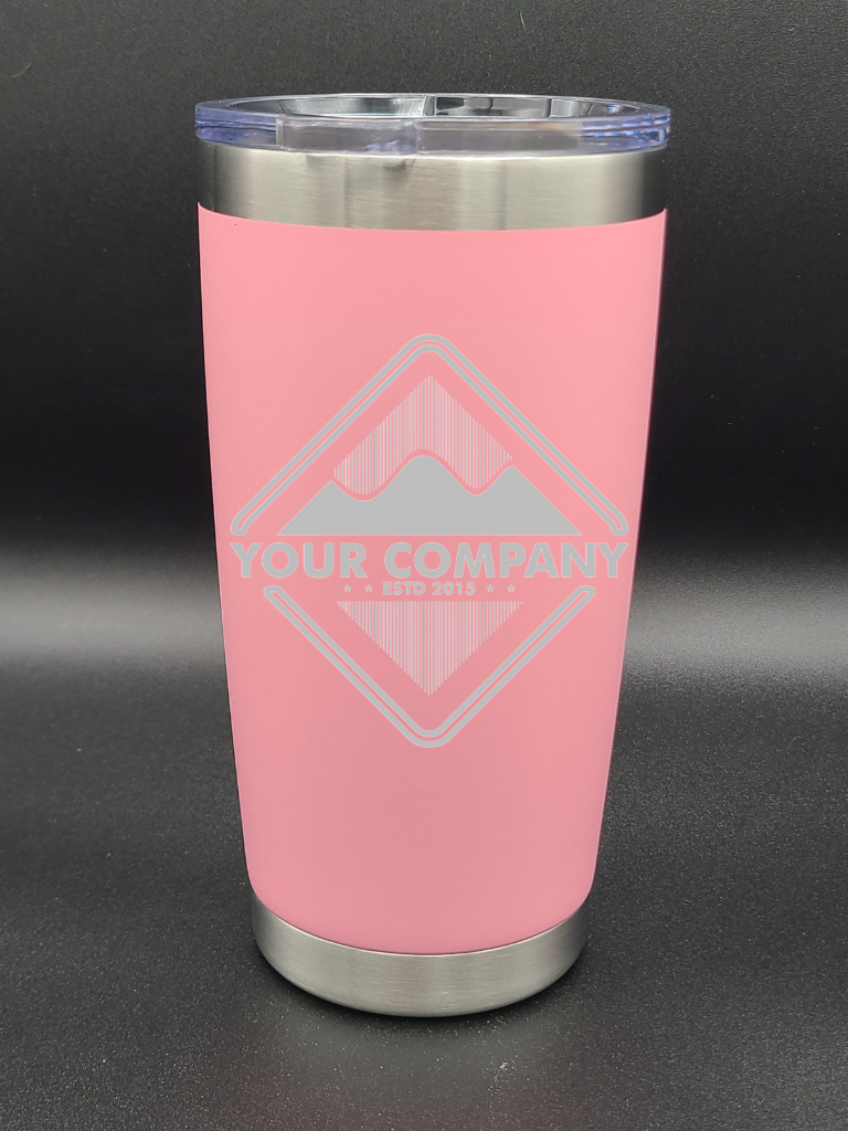 Customized Coffee Tumbler - ADD YOUR LOGO - Personalized 20 Oz Coffee Cup - Water Tumbler - Bigfoot Bigheart Studio