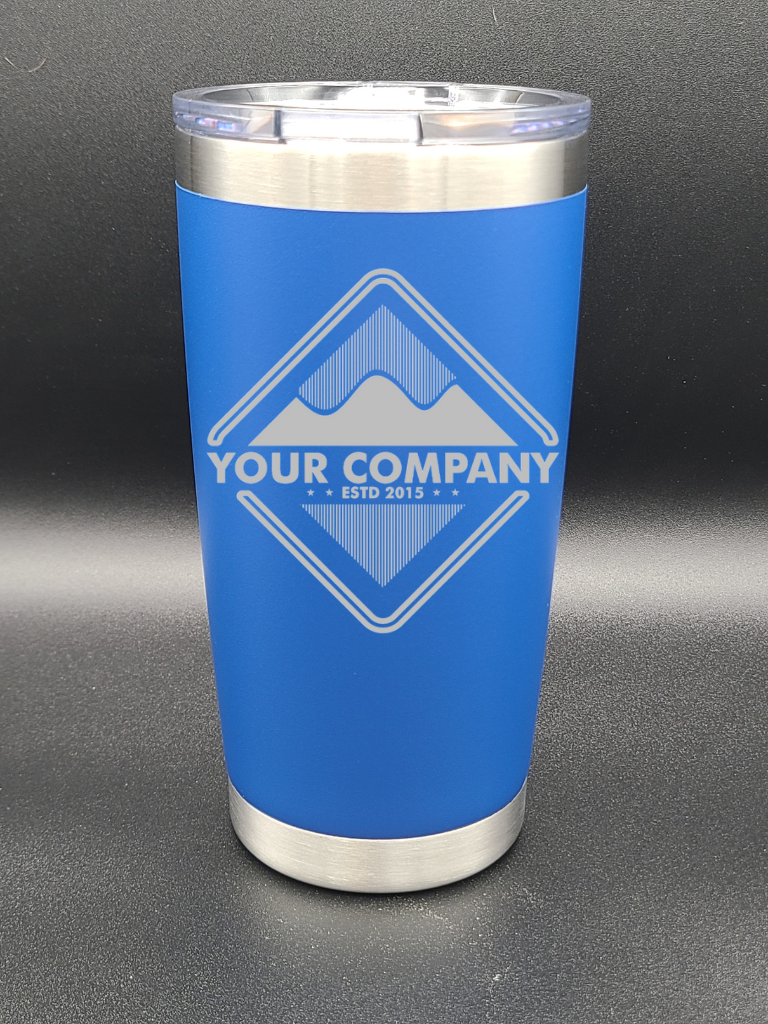 Customized Coffee Tumbler - ADD YOUR LOGO - Personalized 20 Oz Coffee Cup - Water Tumbler - Bigfoot Bigheart Studio