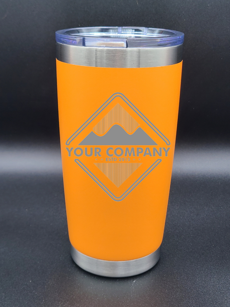 Customized Coffee Tumbler - ADD YOUR LOGO - Personalized 20 Oz Coffee Cup - Water Tumbler - Bigfoot Bigheart Studio