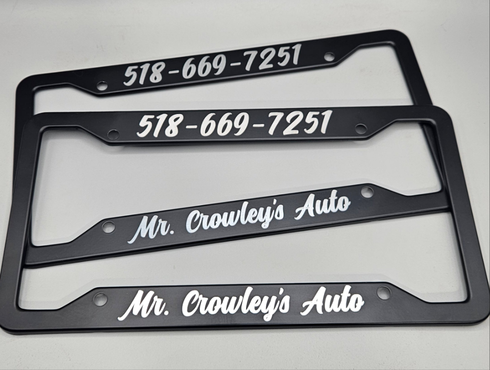License Plate Frame - Metal - Custom Personalization