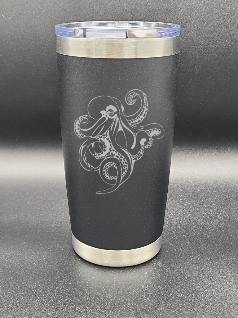 Octopus - Engraved 20 Oz Coffee Cup