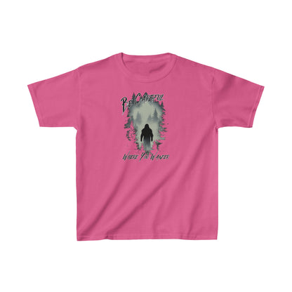 Be Careful Where You Wander | Bigfoot - Kids Heavy Cotton™ Tee