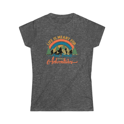 Good Friends Great Adventures - Women's Softstyle Tee - Bigfoot Bigheart Studio