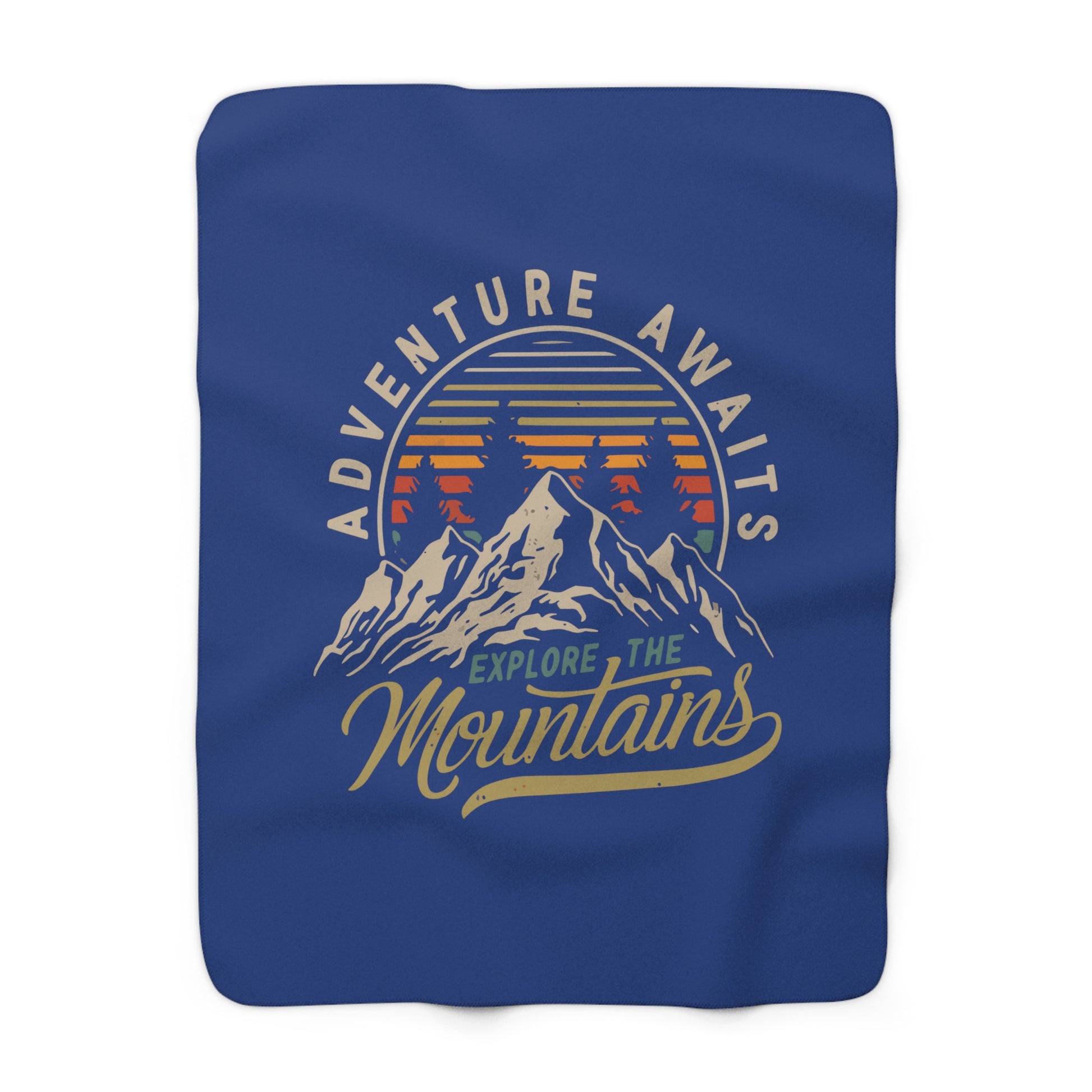 Adventure Awaits - Sherpa Fleece Blanket - Bigfoot Bigheart Studio