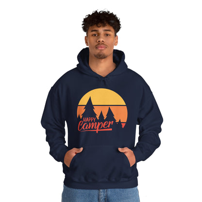 Happy Camper Adult Hoodie - Unisex Heavy Blend™ Hooded Sweatshirt - Bigfoot Bigheart Studio