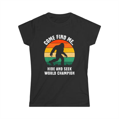 Hide and Seek World Champion - Bigfoot - Women's Softstyle Tee