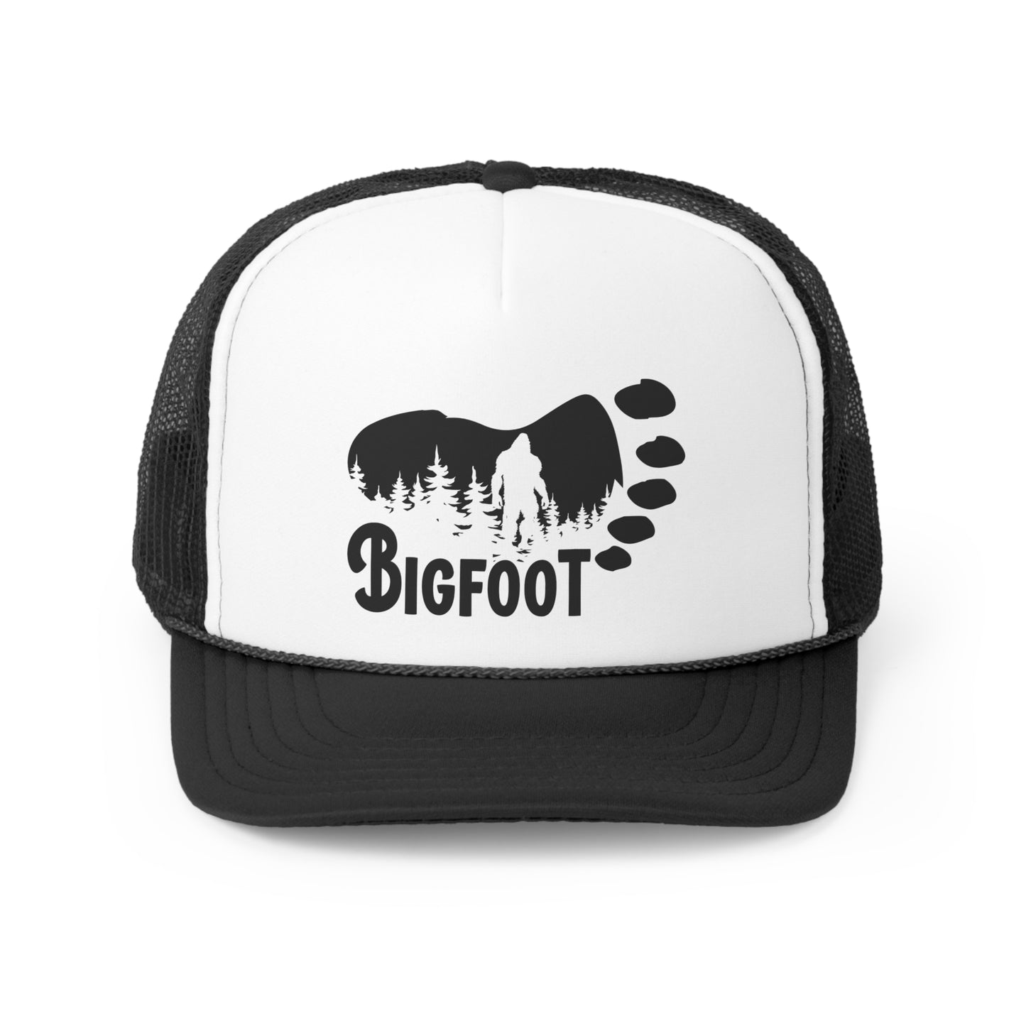 Bigfoot Footprint - Trucker Caps - Bigfoot Bigheart Studio