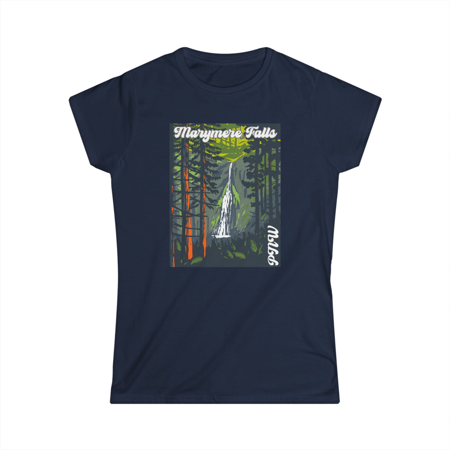 PNW Marymere Falls - Women's Softstyle Tee