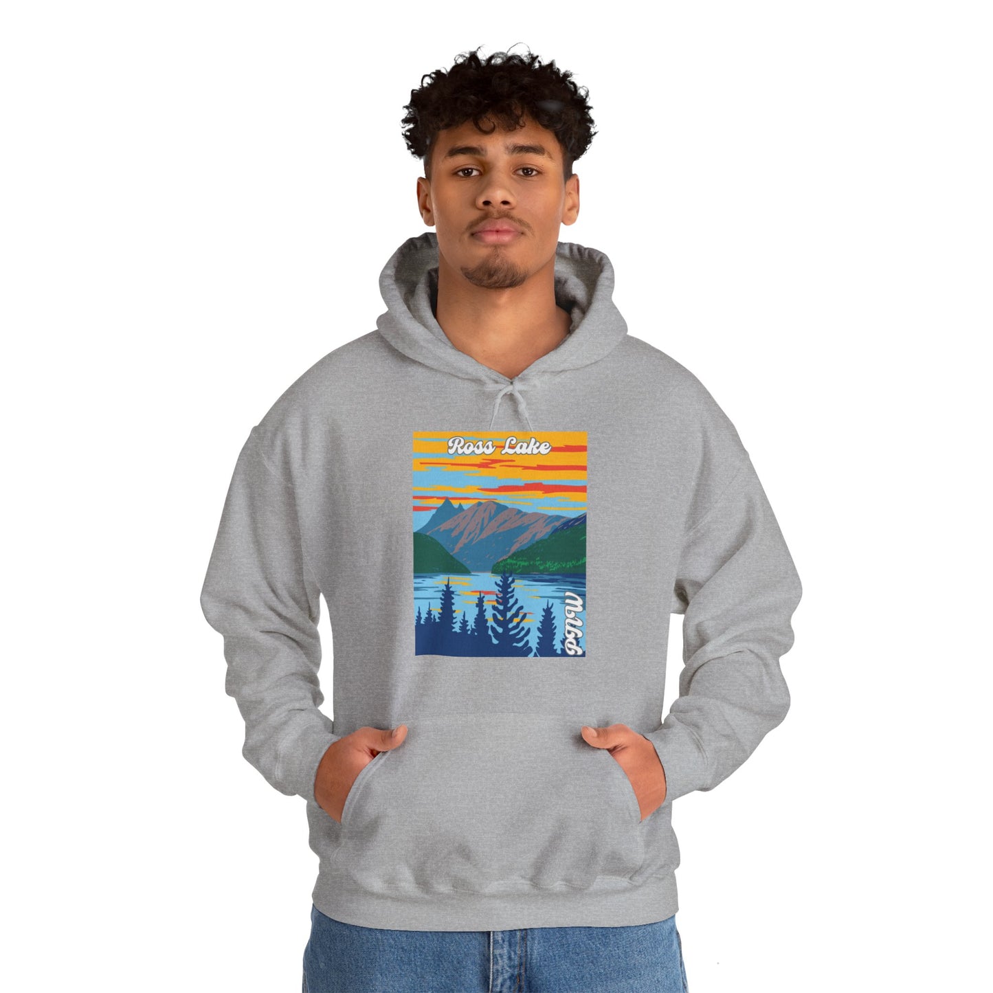 PNW Ross Lake Hoodie - Unisex Heavy Blend™ Hooded Sweatshirt