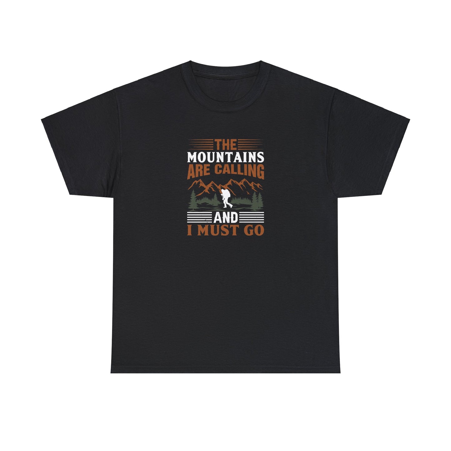 The Mountains are Calling T-Shirt - Unisex Heavy Cotton Tee