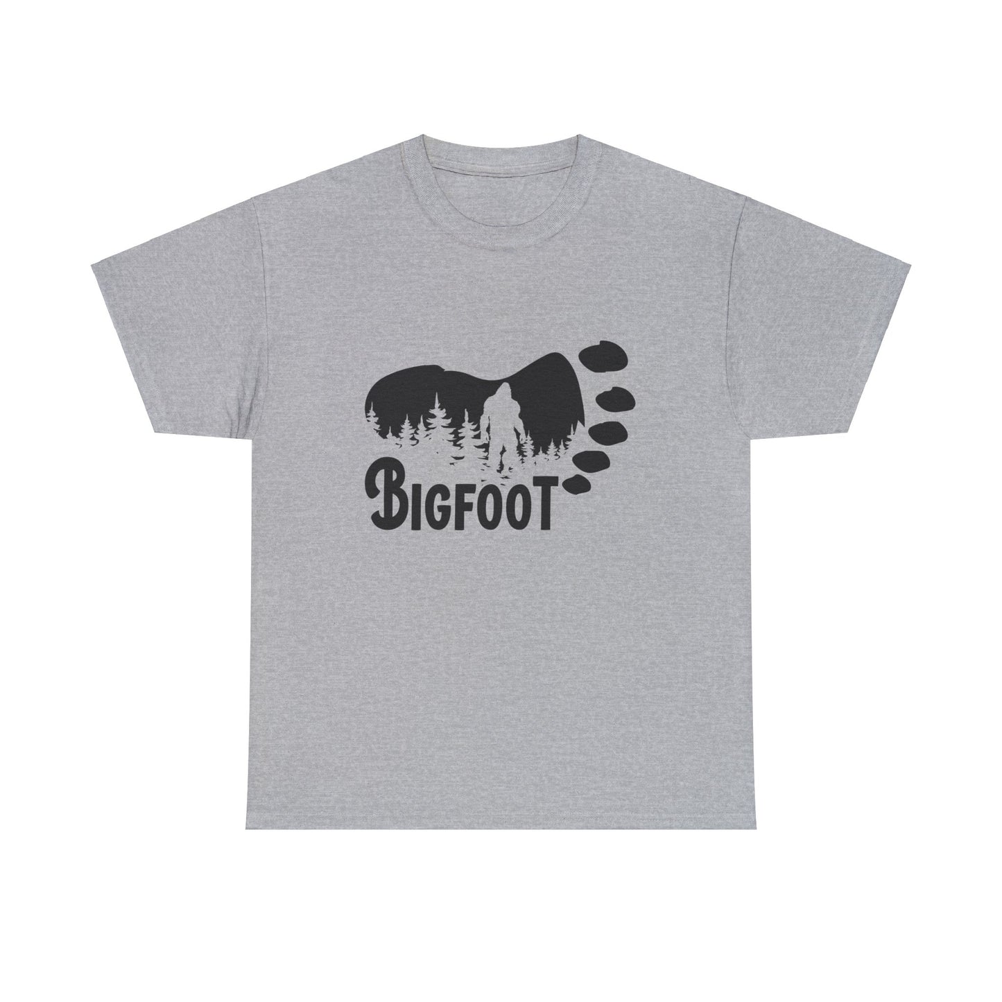 Bigfoot Footprint - Adult Unisex Heavy Cotton Tee