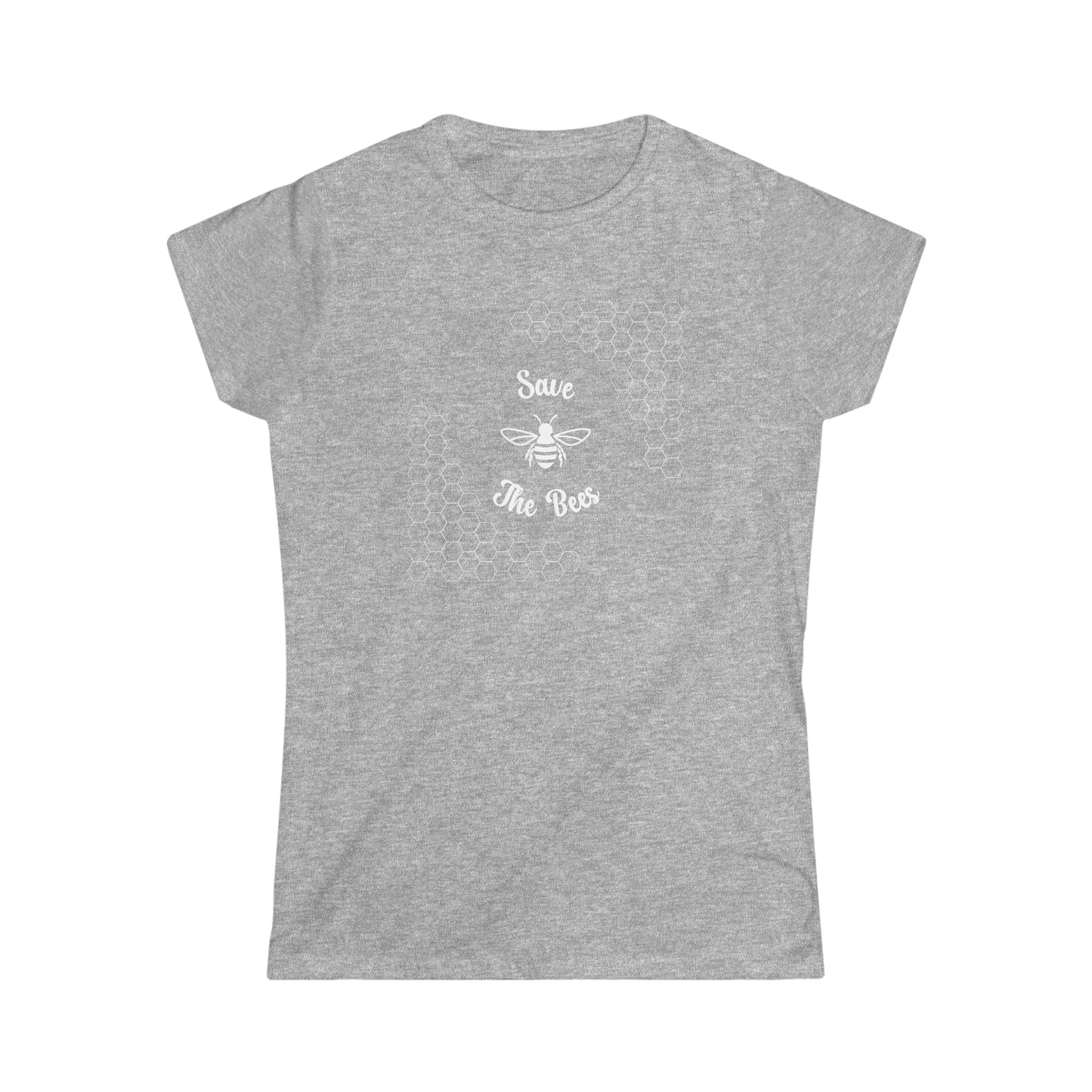 Save the Bees - Women's Softstyle Tee - Bigfoot Bigheart Studio