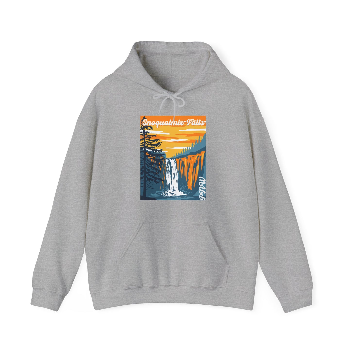 PNW Snoqualmie Falls Hoodie - Unisex Heavy Blend™ Hooded Sweatshirt