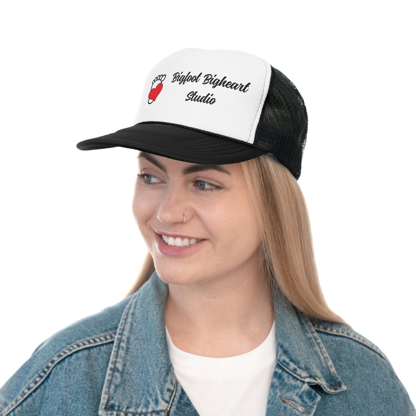 Bigfoot Bigheart Studio Logo - Trucker Caps