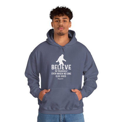 Believe In Yourself Bigfoot Hoodie - Unisex Heavy Blend™ Hooded Sweatshirt