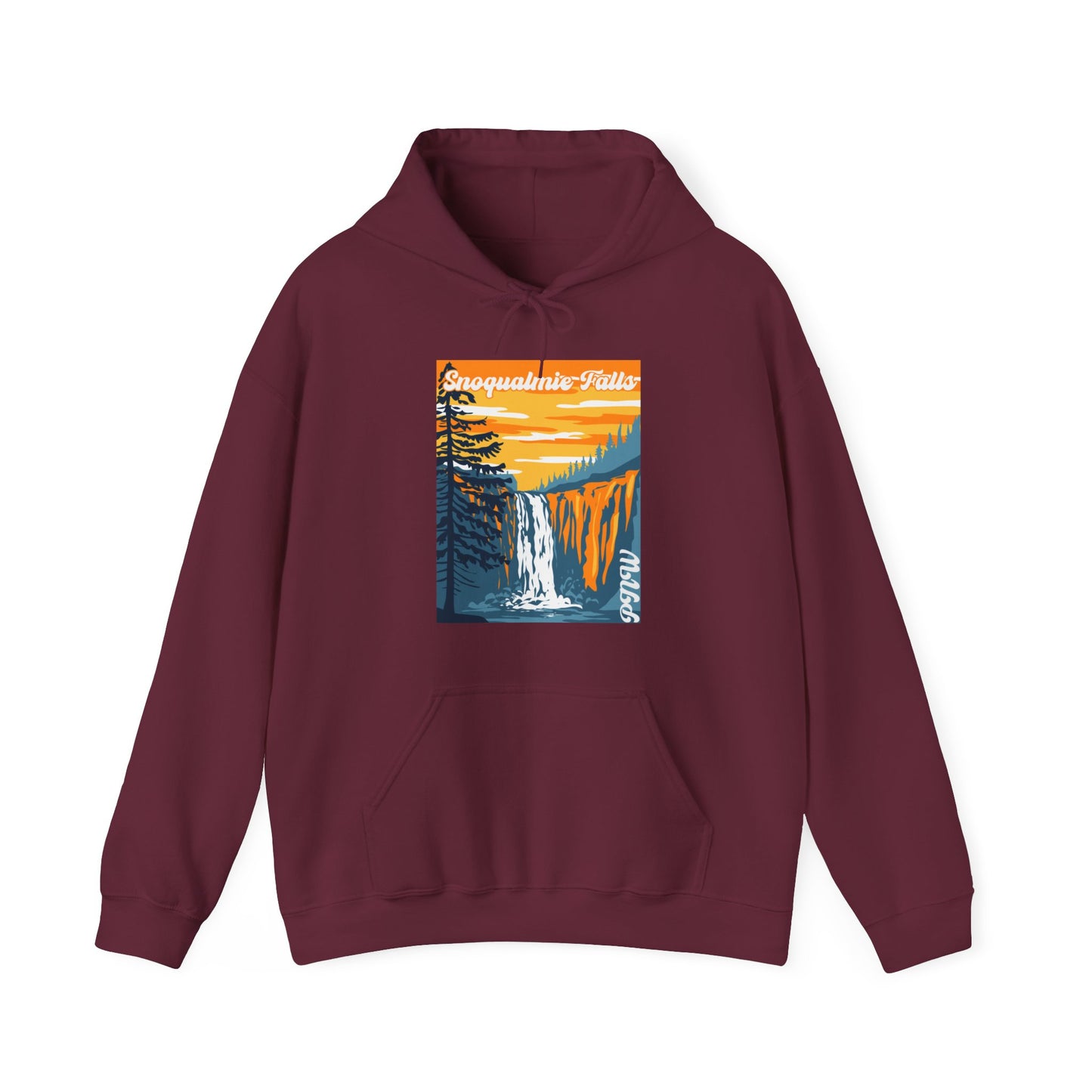 PNW Snoqualmie Falls Hoodie - Unisex Heavy Blend™ Hooded Sweatshirt