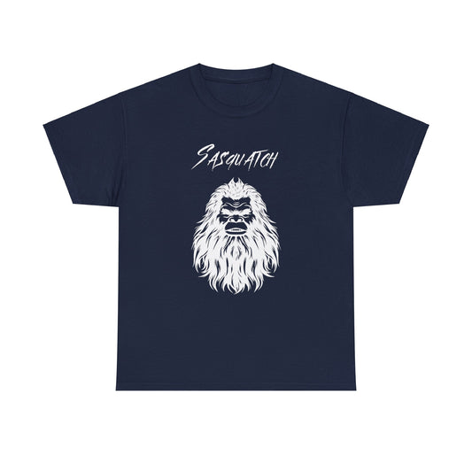 Sasquatch Selfie Adult T-Shirt - Unisex Heavy Cotton Tee