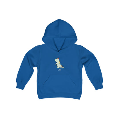 Dino-Mite Kid Hoodie - Youth Heavy Blend Hooded Sweatshirt - Bigfoot Bigheart Studio