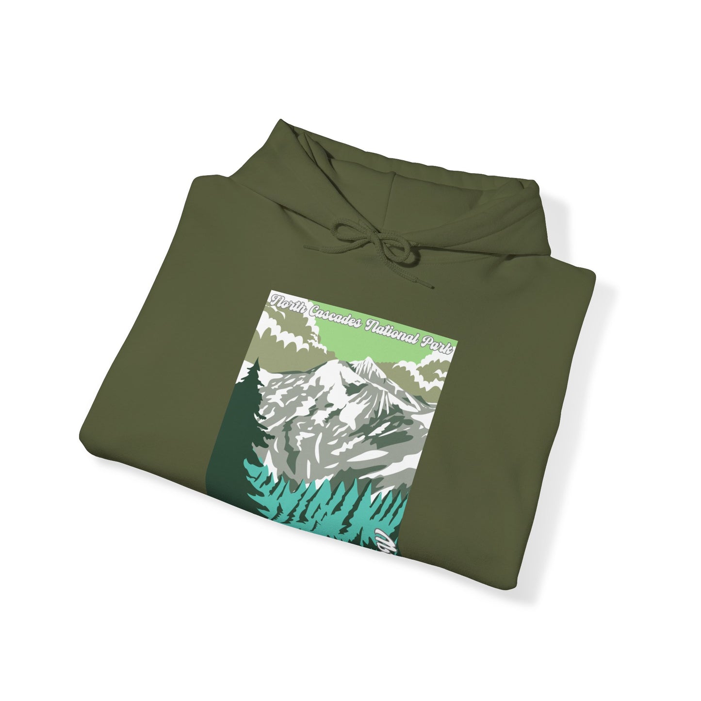 PNW North Cascades National Park Hoodie - Unisex Heavy Blend™ Hooded Sweatshirt