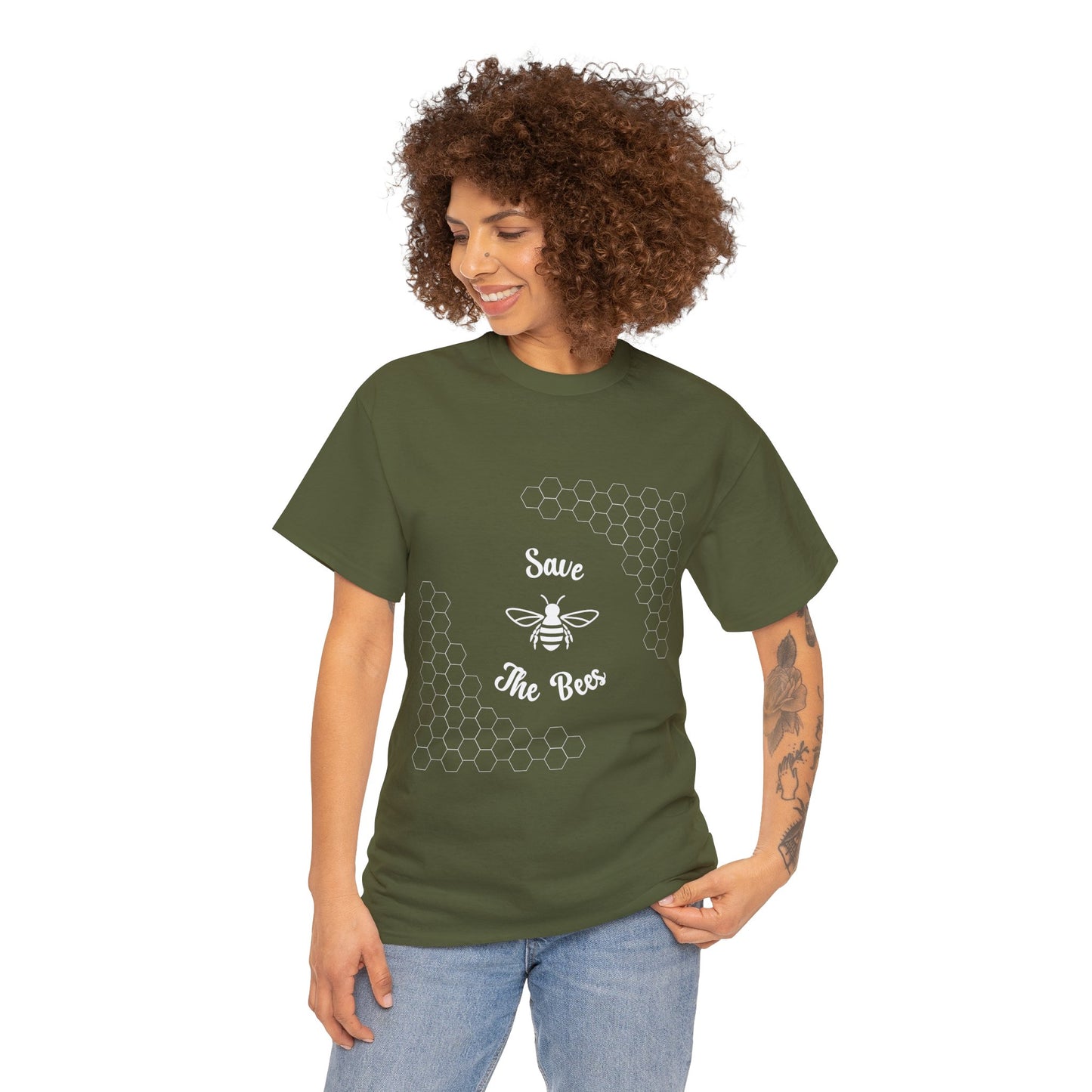 Save the Bees T-Shirt - Unisex Heavy Cotton Tee