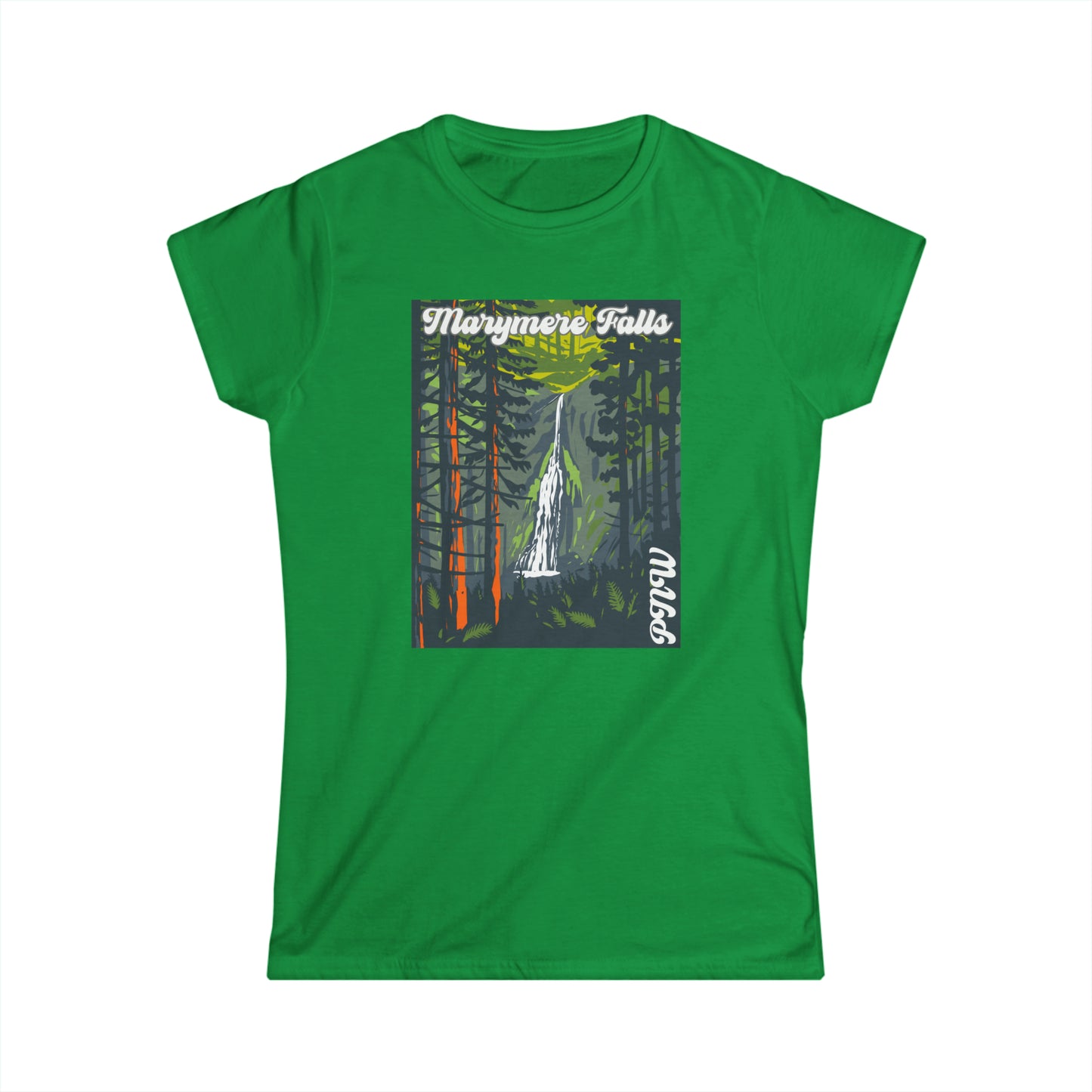 PNW Marymere Falls - Women's Softstyle Tee