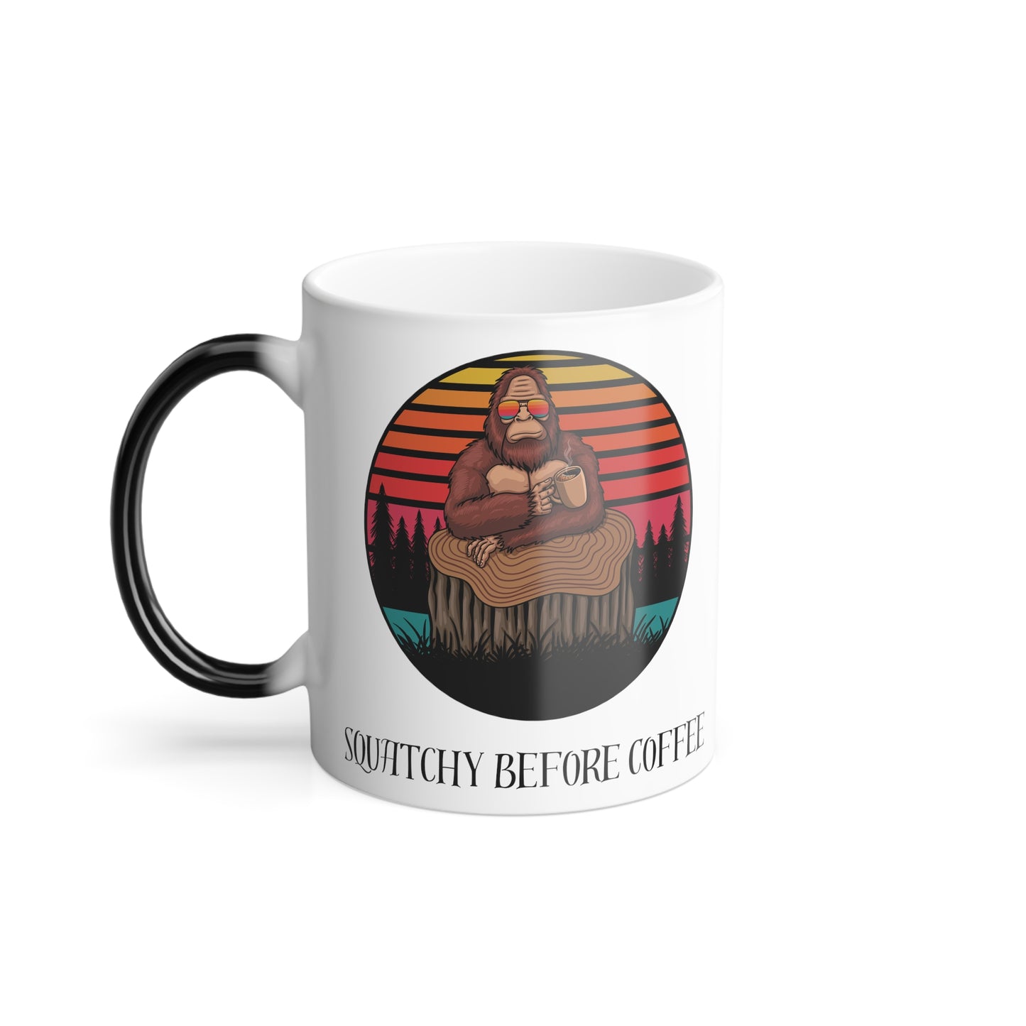 Squatchy Before Coffee | Color Morphing Mug, 11oz