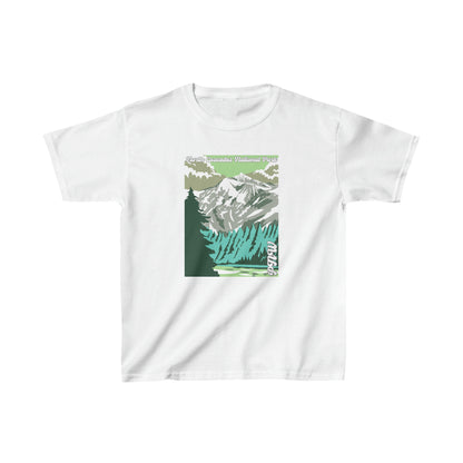 PNW North Cascades National Park Youth Tee - Kids Heavy Cotton™ Tee - Bigfoot Bigheart Studio