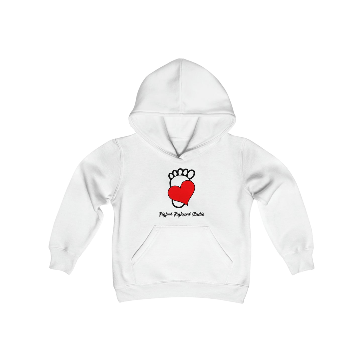 Bigfoot Bigheart Studio Logo Kids Hoodie - Youth Heavy Blend Hooded Sweatshirt - Bigfoot Bigheart Studio