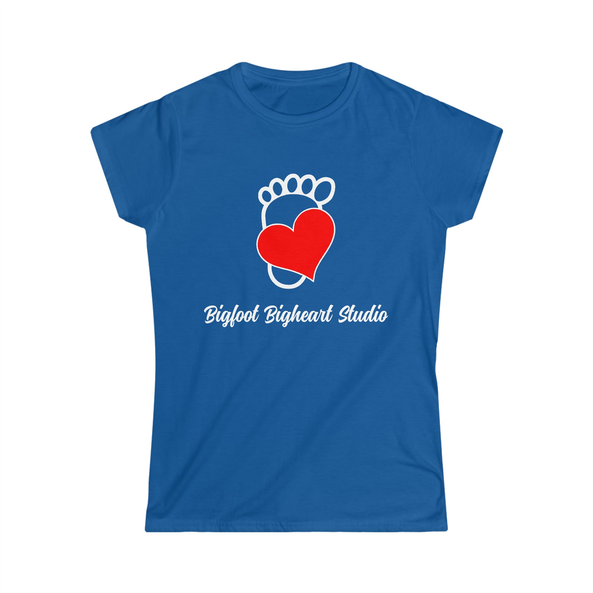 Bigfoot Bigheart Studio Logo - Women's Softstyle Tee - Bigfoot Bigheart Studio