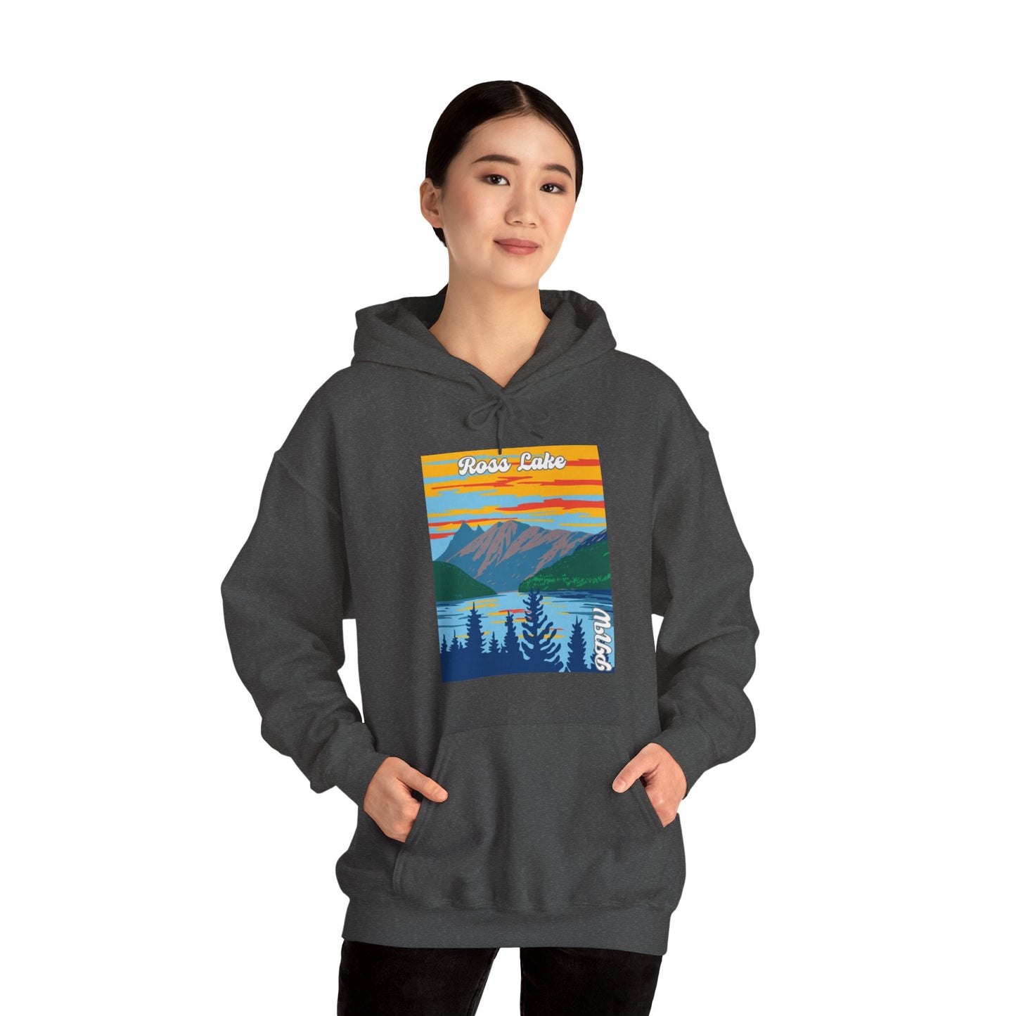 PNW Ross Lake Hoodie - Unisex Heavy Blend™ Hooded Sweatshirt