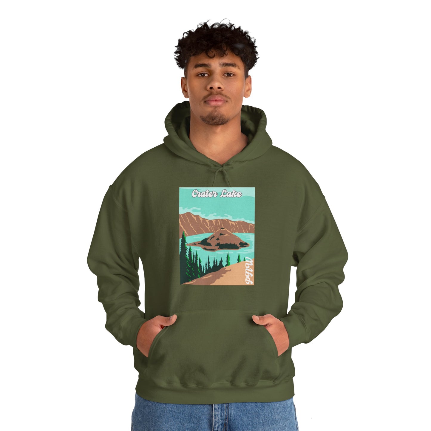 PNW Crater Lake - Hooded Sweatshirt