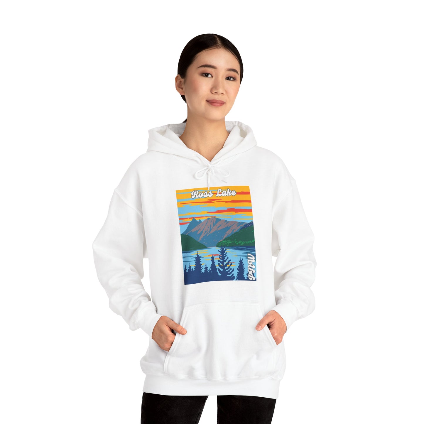 PNW Ross Lake Hoodie - Unisex Heavy Blend™ Hooded Sweatshirt